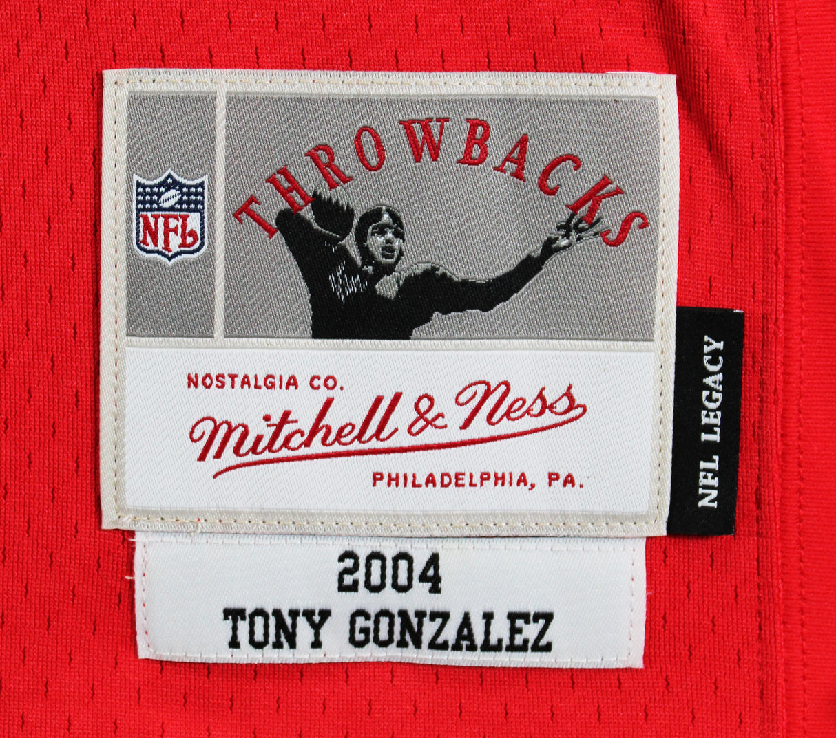 Chiefs Tony Gonzalez "HOF 19" Authentic Signed Red M&N Jersey BAS Witnessed