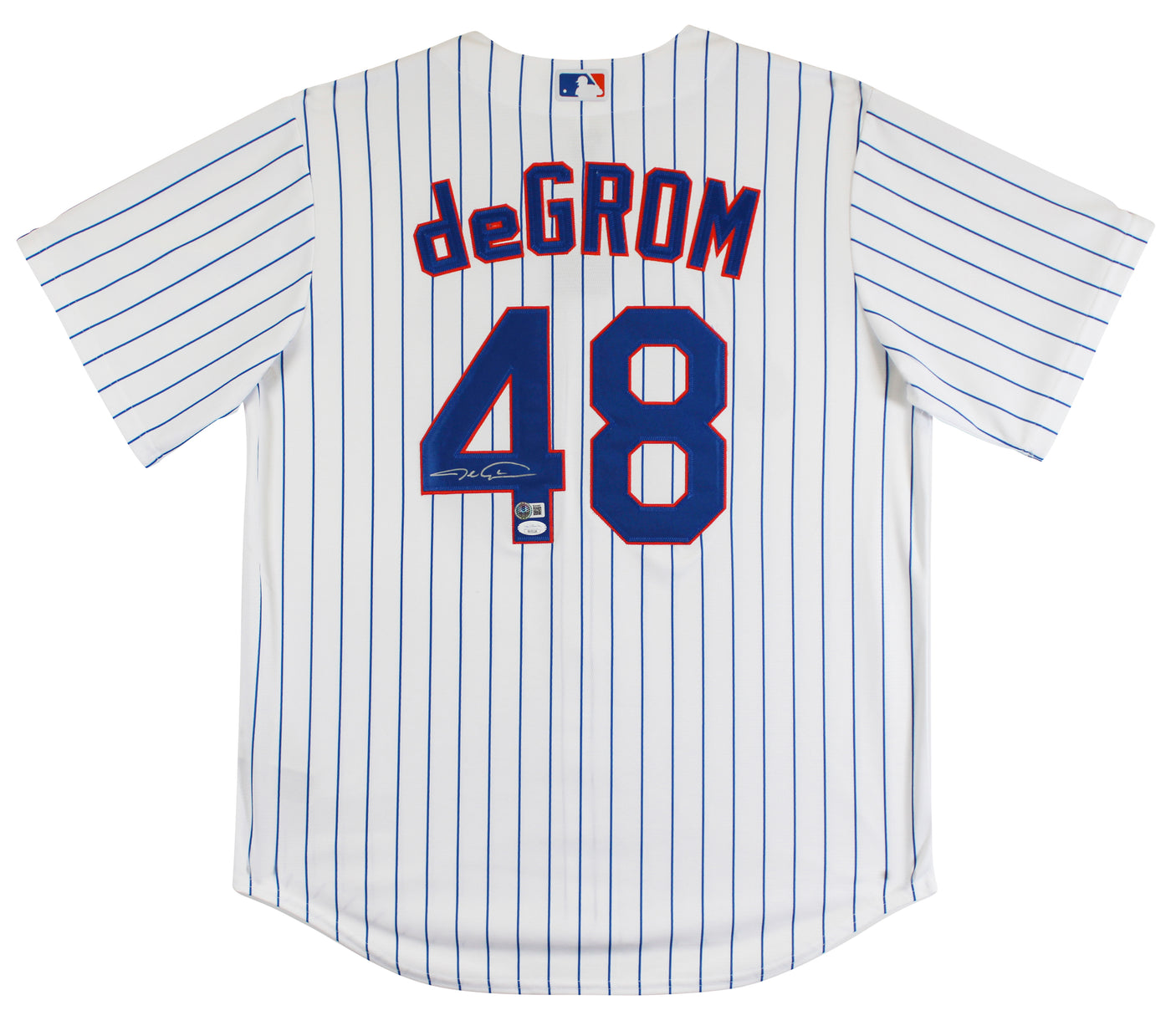 Mets Jacob deGrom Authentic Signed White Nike Jersey Autographed BAS #BU43482