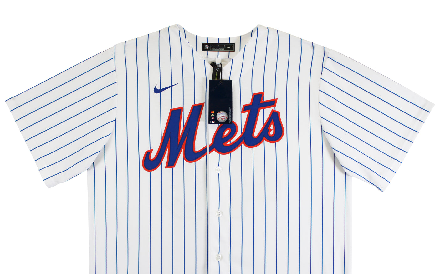 Mets Jacob deGrom Authentic Signed White Nike Jersey Autographed BAS #BU43482