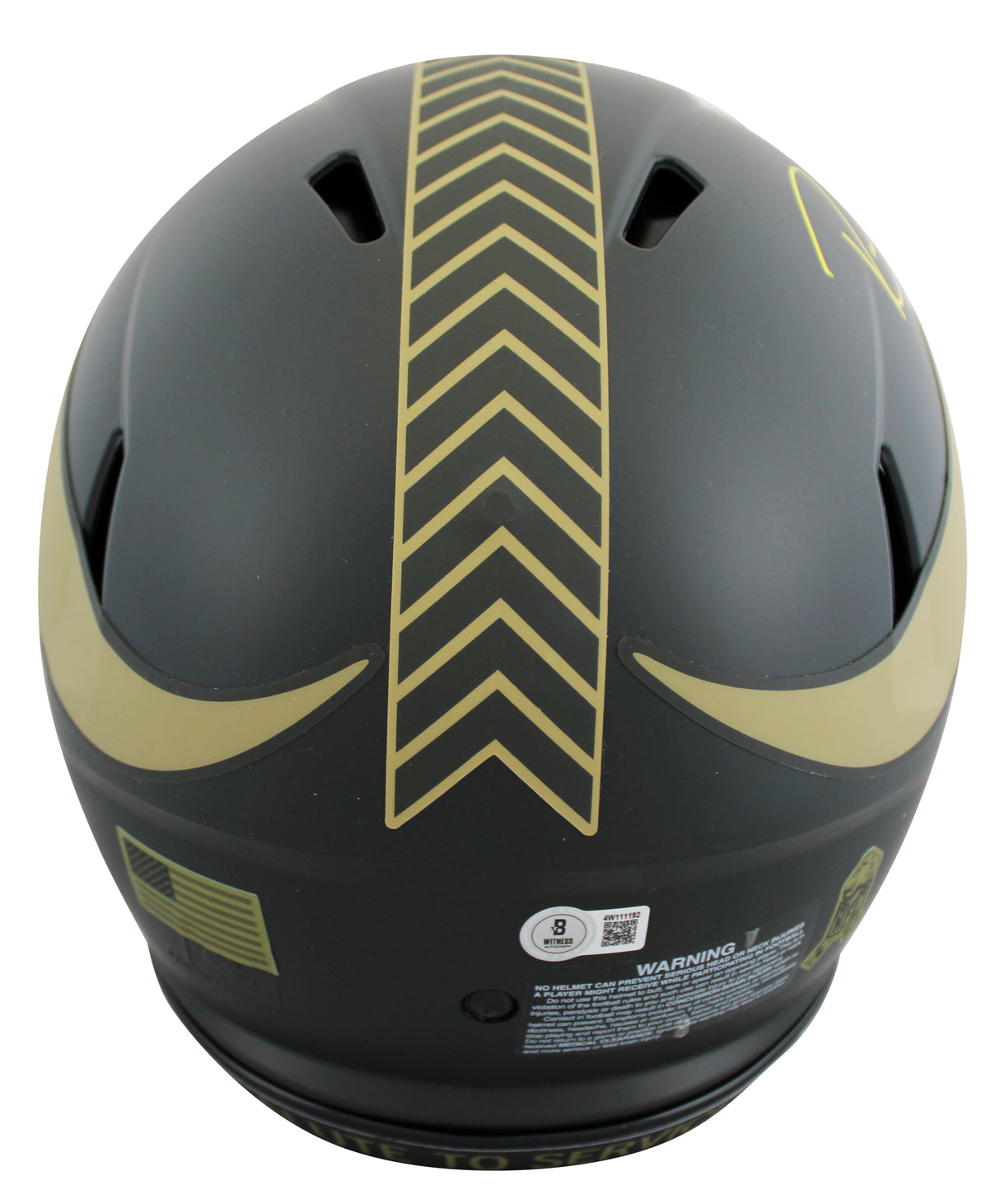 Vikings Randy Moss Signed STS IV Full Size Speed Proline Helmet BAS Witnessed