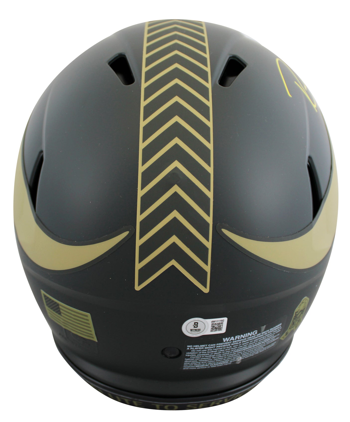 Vikings Randy Moss Signed STS IV Full Size Speed Proline Helmet W/ Case BAS Wit