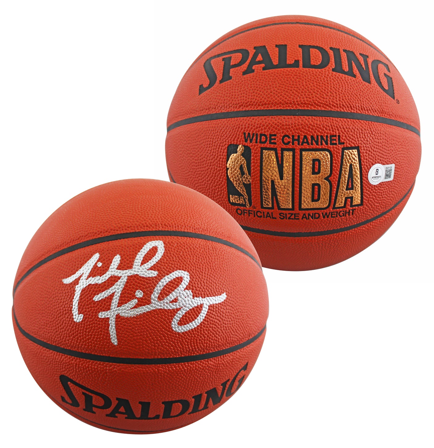 Mavericks Michael Finley Authentic Signed Spalding Basketball BAS #BV01128