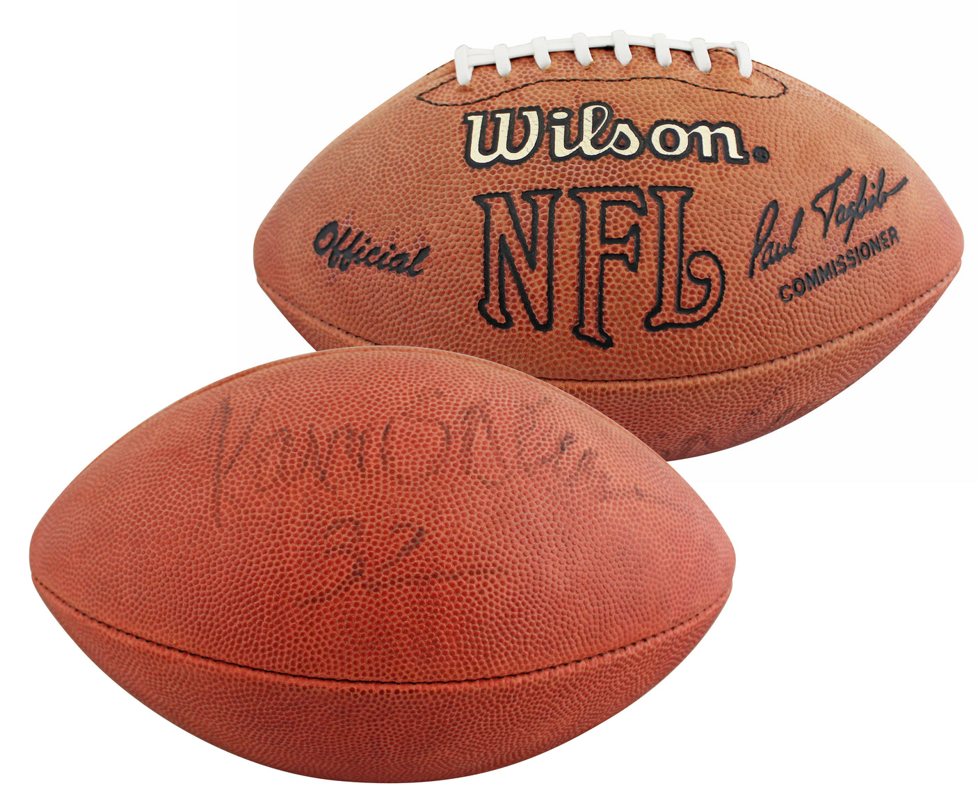 Raiders Marcus Allen Authentic Signed Wilson Official Nfl Football BAS #BV01124