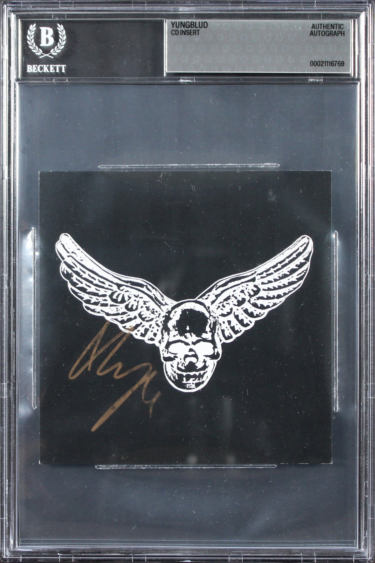Yungblud Authentic Signed One More Time CD Insert Autographed BAS Slabbed