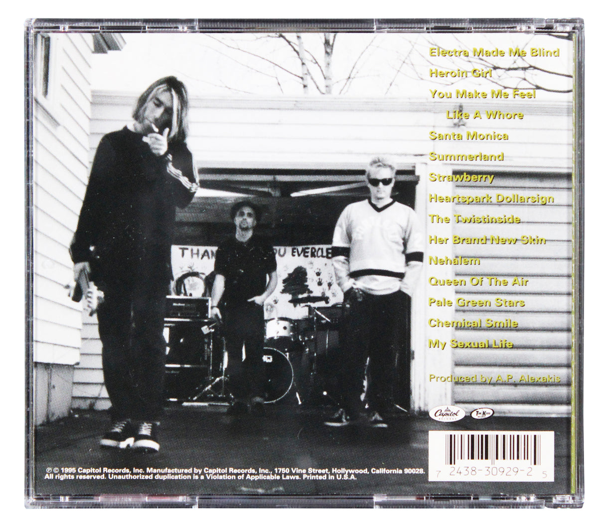 Everclear (3) Alexakis, Montoya & Eklund Signed CD Booklet w/ Disk JSA #CL51512