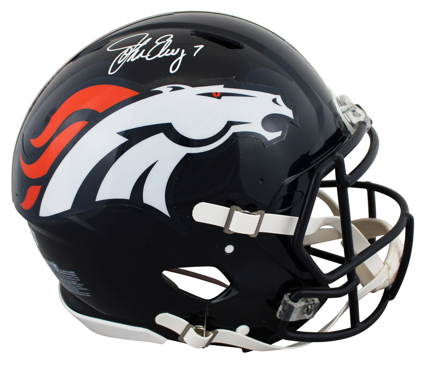 Broncos John Elway Signed Authentic Full Size Speed Proline Helmet BAS Witnessed