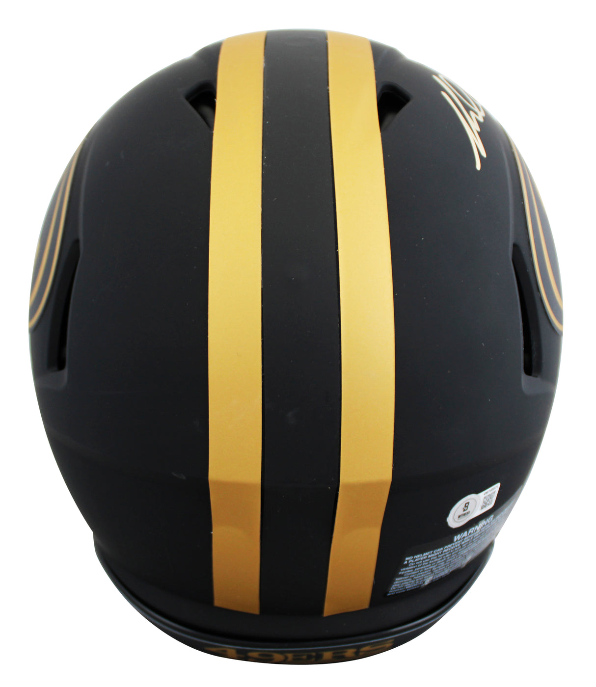 49ers Mike Evans Signed Eclipse Full Size Speed Proline Helmet W/ Case BAS Wit