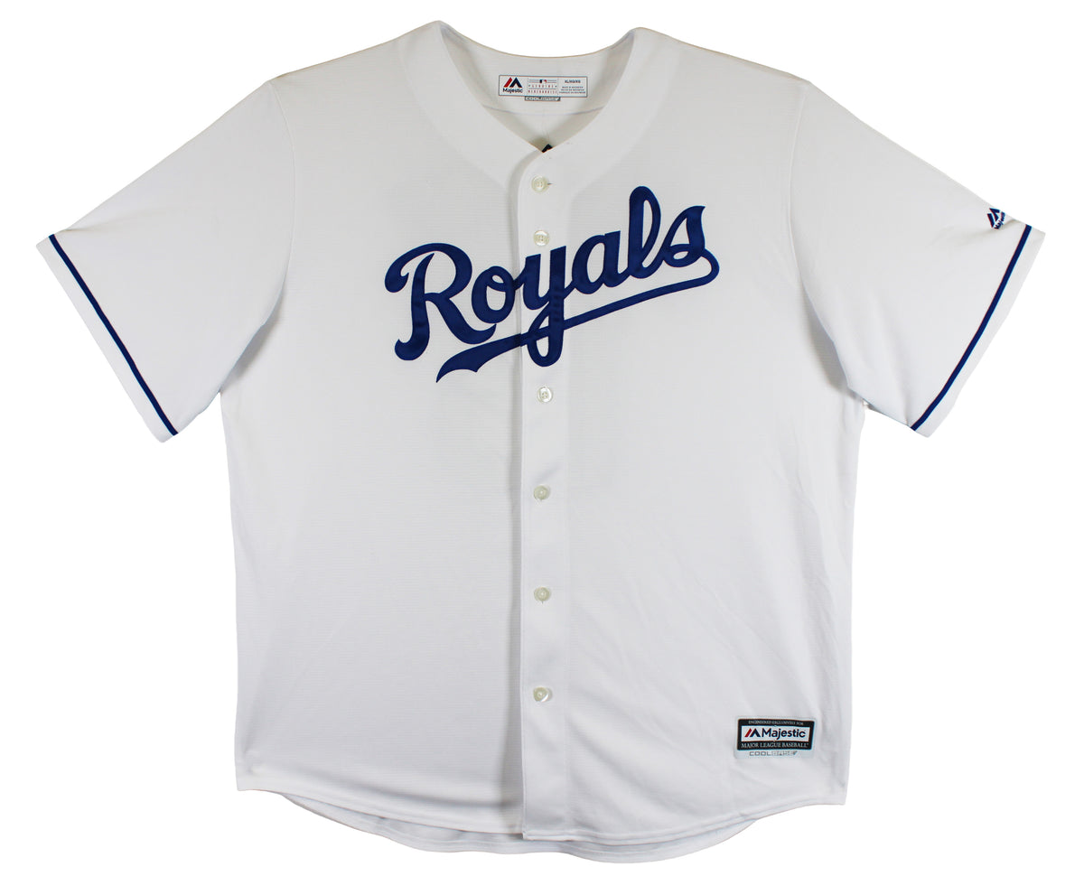 Royals Bo Jackson Signed White Majestic Cool Base Jersey BAS Witnessed #5W071418