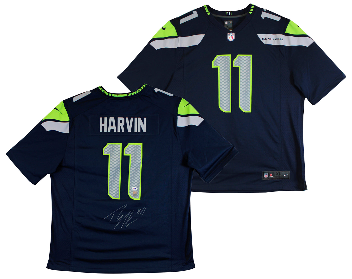 Seahawks Percy Harvin Signed Navy Blue Nike Game Jersey PSA/DNA Itp #5A31389