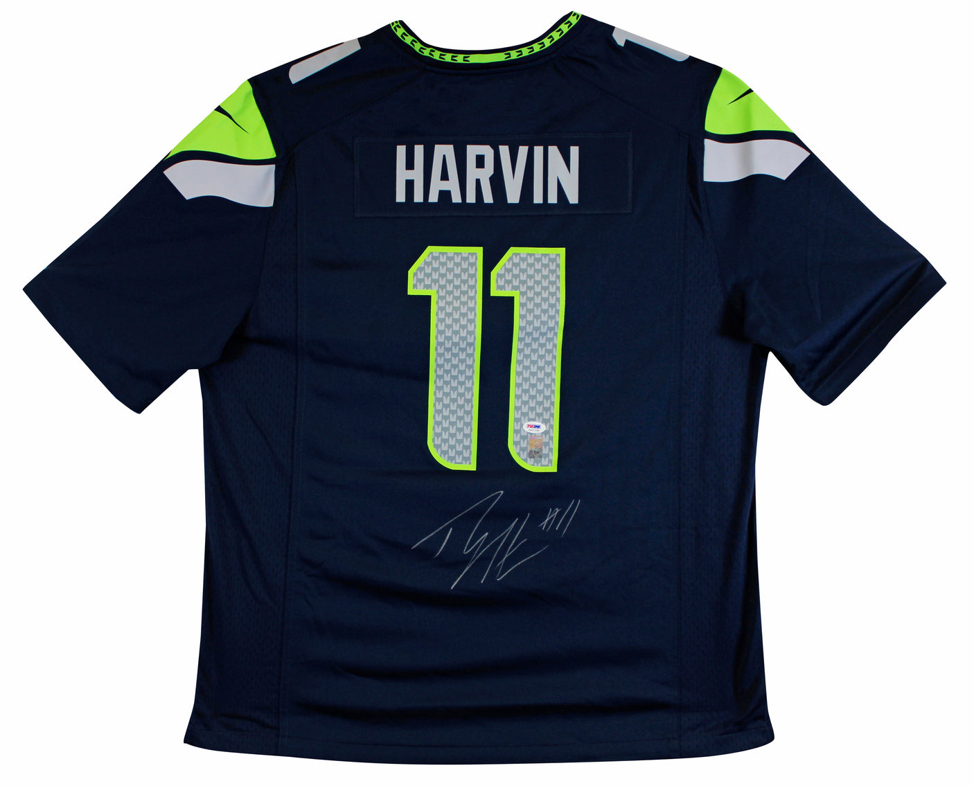 Seahawks Percy Harvin Signed Navy Blue Nike Game Jersey PSA/DNA Itp #5A31389