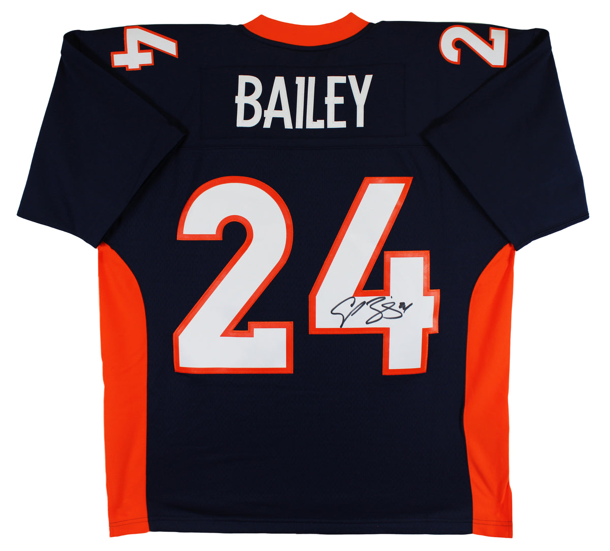 Broncos Champ Bailey Authentic Signed Navy Mitchell & Ness Jersey BAS Witnessed