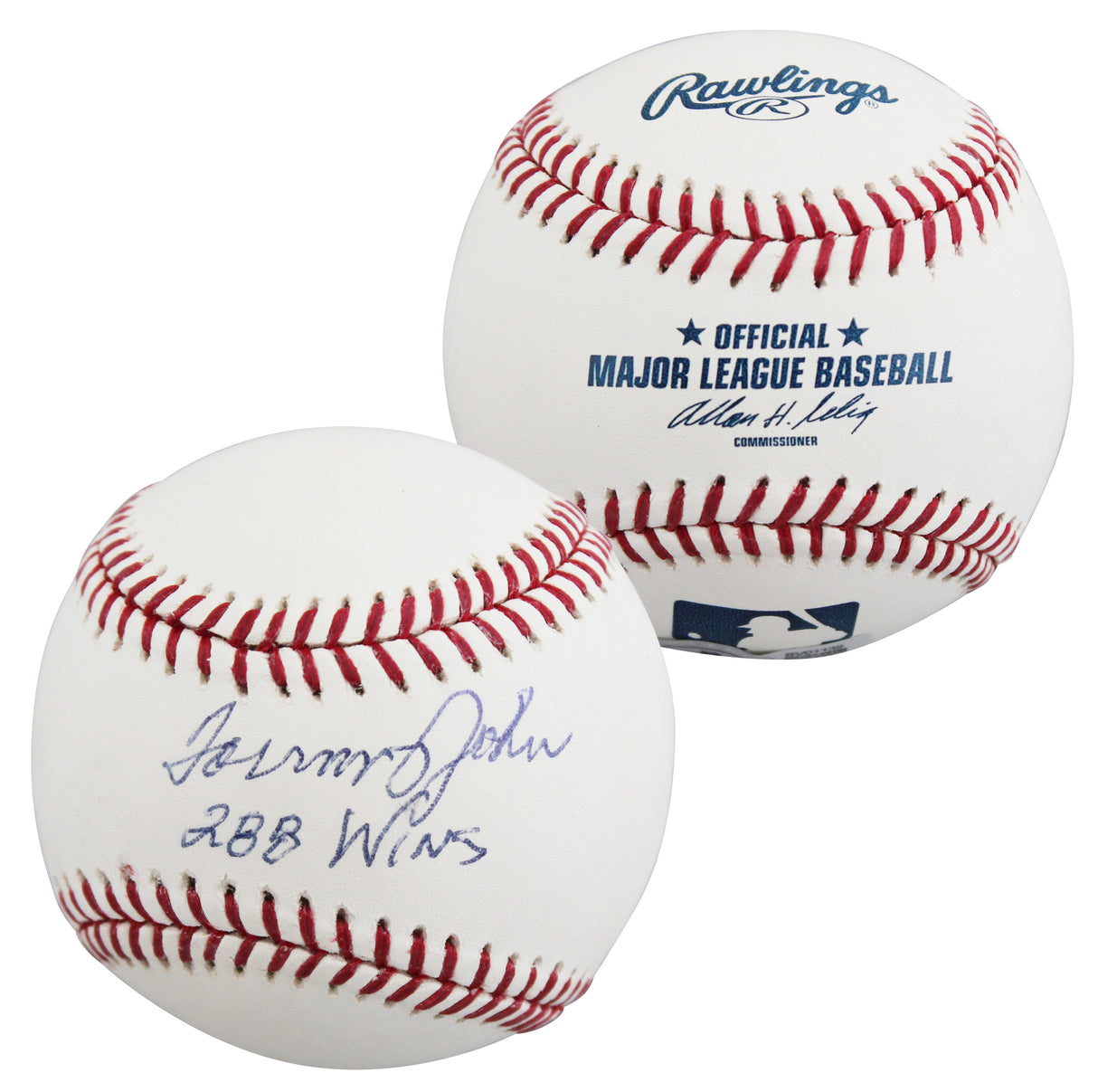 Dodgers Tommy John "288 Wins" Authentic Signed OML Baseball BAS #BV01139
