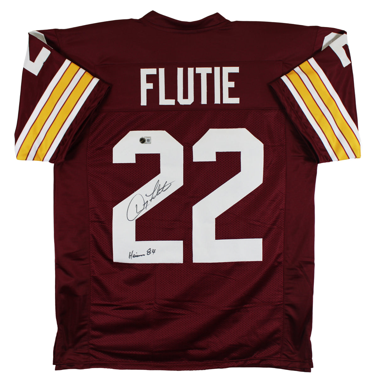 Boston College Doug Flutie "Heisman 84" Signed Maroon Pro Style Jersey BAS Wit 2