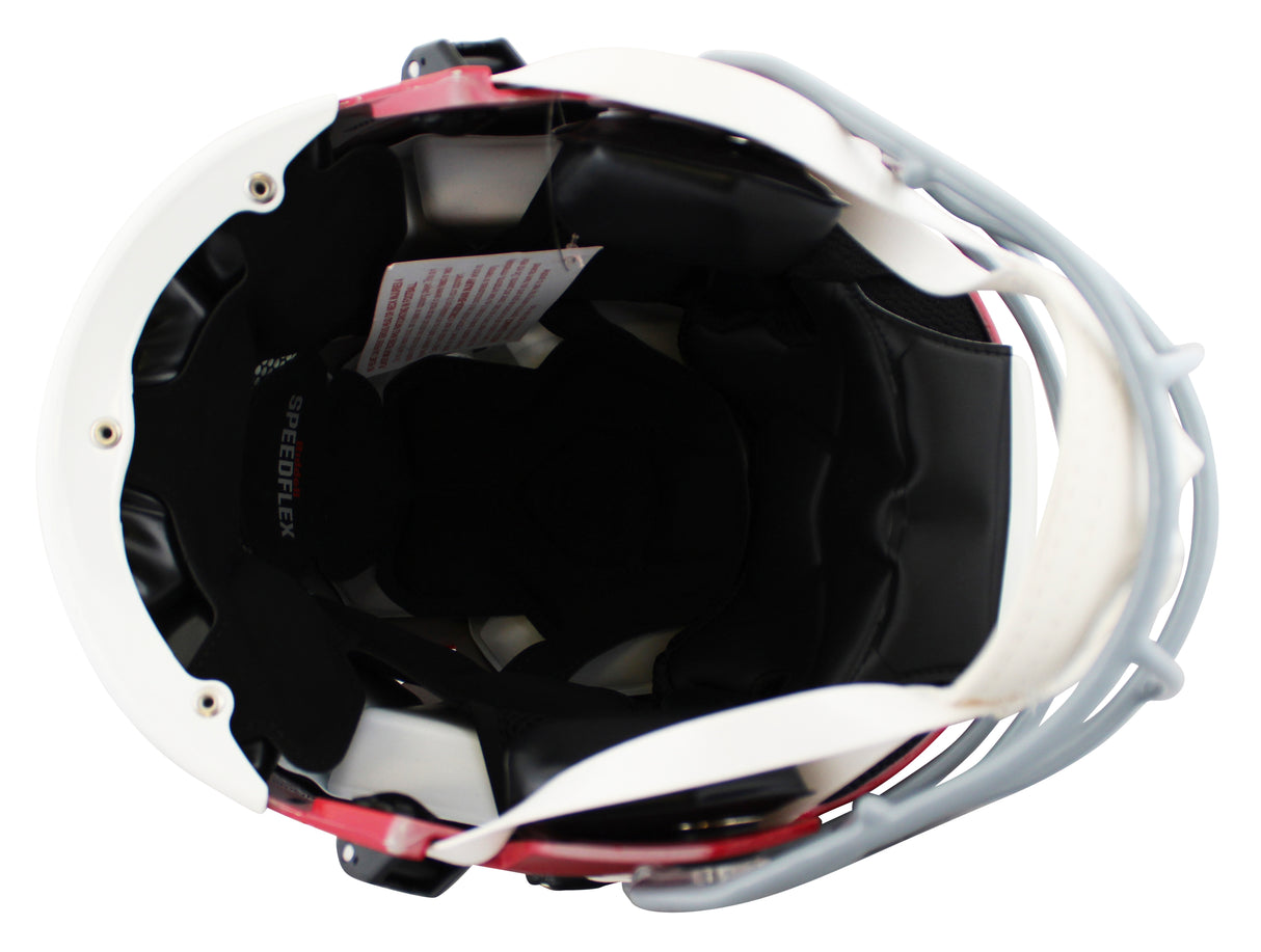 Falcons Julio Jones Signed 1966-69 TB Speed Flex Full Size Helmet BAS Witnessed