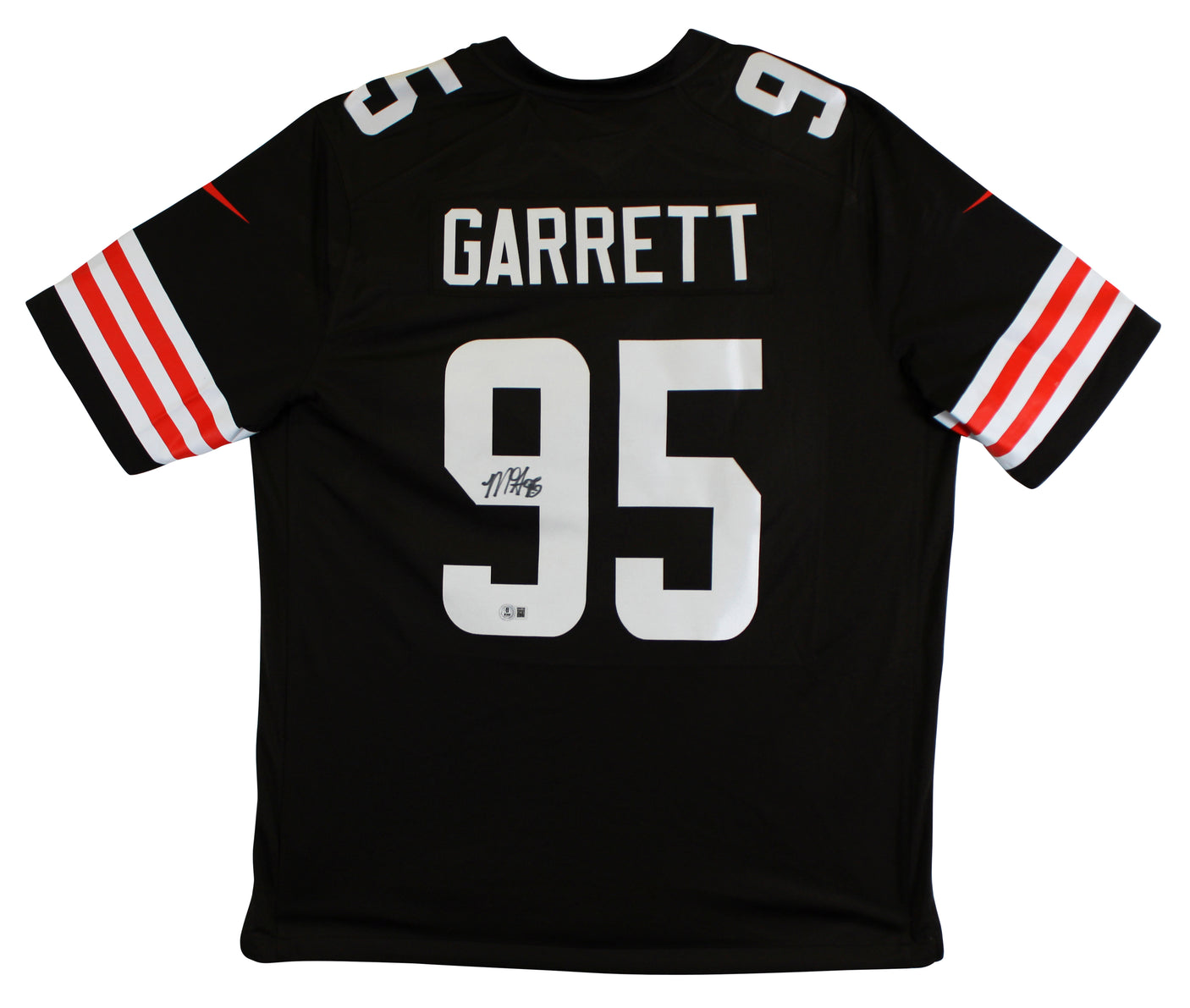Browns Myles Garrett Authentic Signed Brown Nike Limited Jersey BAS Witnessed