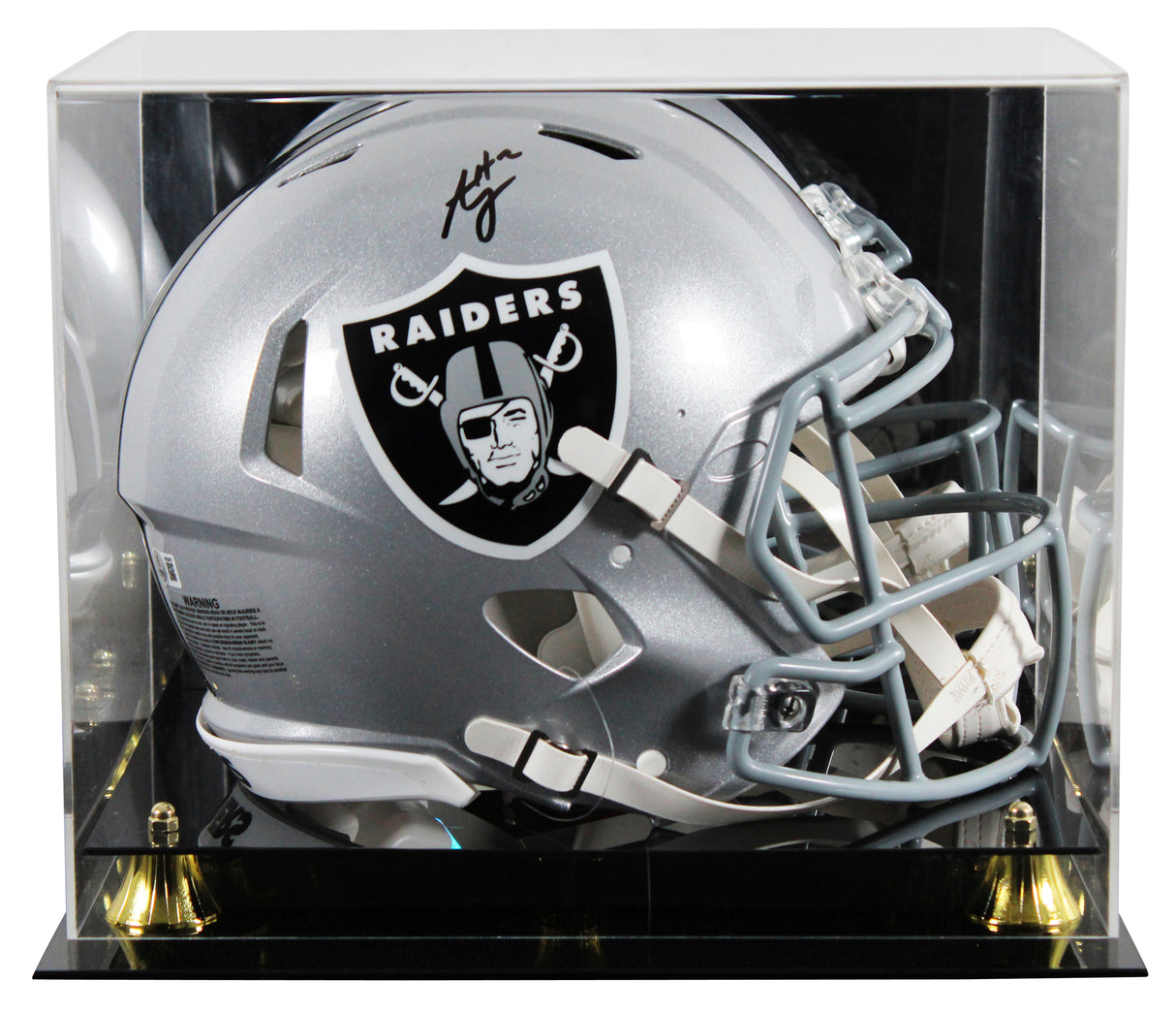 Raiders Ashton Jeanty Signed Full Size Speed Proline Helmet W/ Case BAS Witness