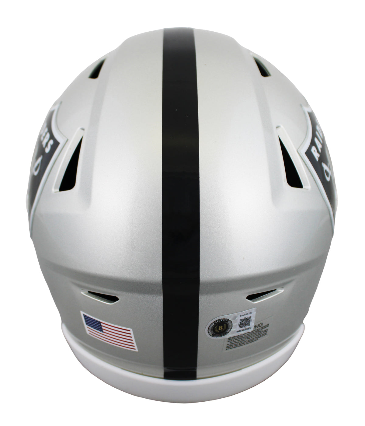 Raiders Ashton Jeanty Signed Speed Flex Midi Mid Size Helmet BAS Witnessed