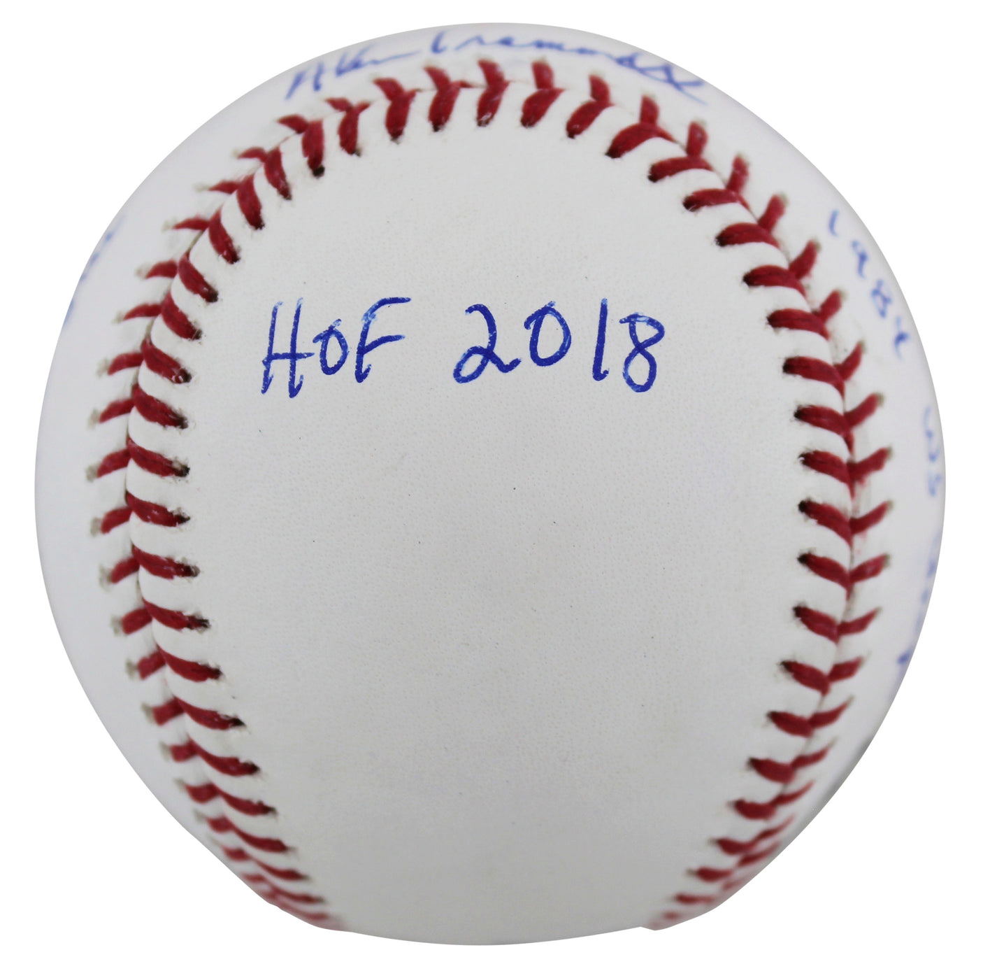 Tigers Alan Trammell "Career Stat" Authentic Signed Oml Baseball w/Case BAS Wit