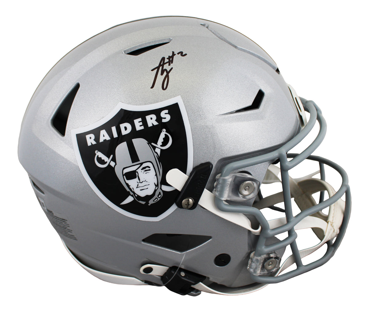 Raiders Ashton Jeanty Authentic Signed Speed Flex Full Size Helmet BAS Witnessed