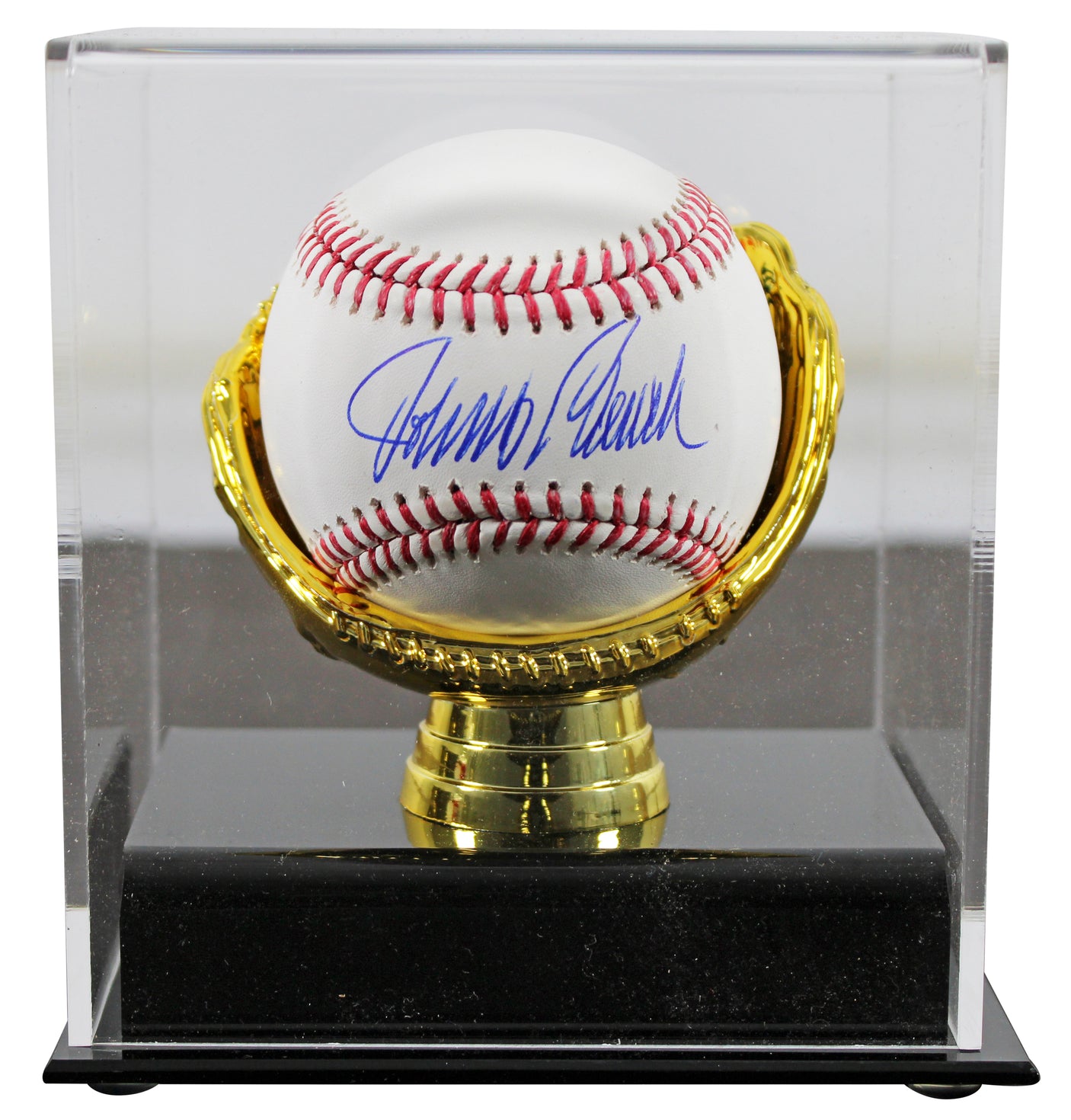 Reds Johnny Bench Authentic Signed Robert Manfred Oml Baseball w/ Case Fanatics