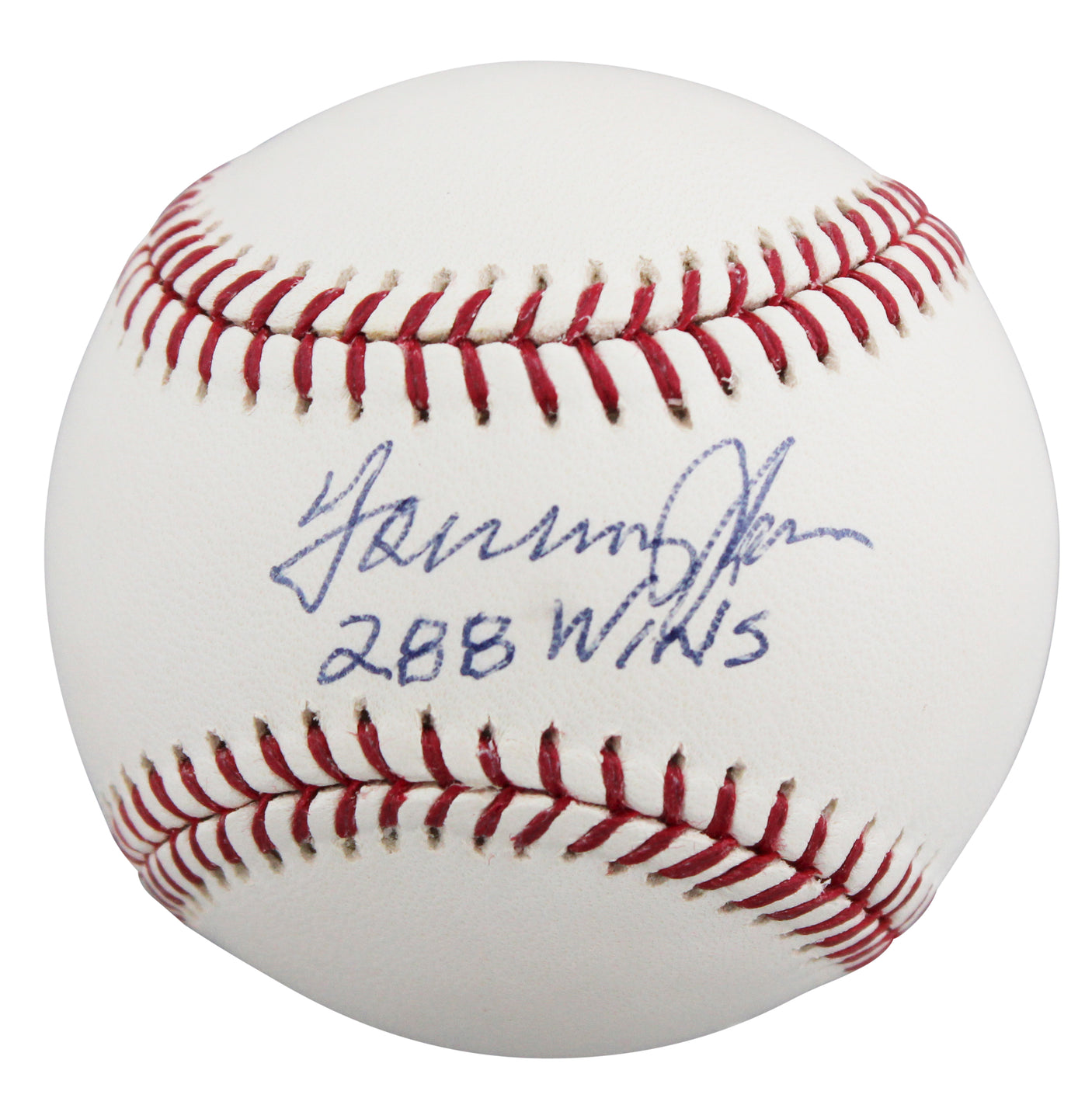 Dodgers Tommy John "288 Wins" Authentic Signed OML Baseball BAS #BV01140