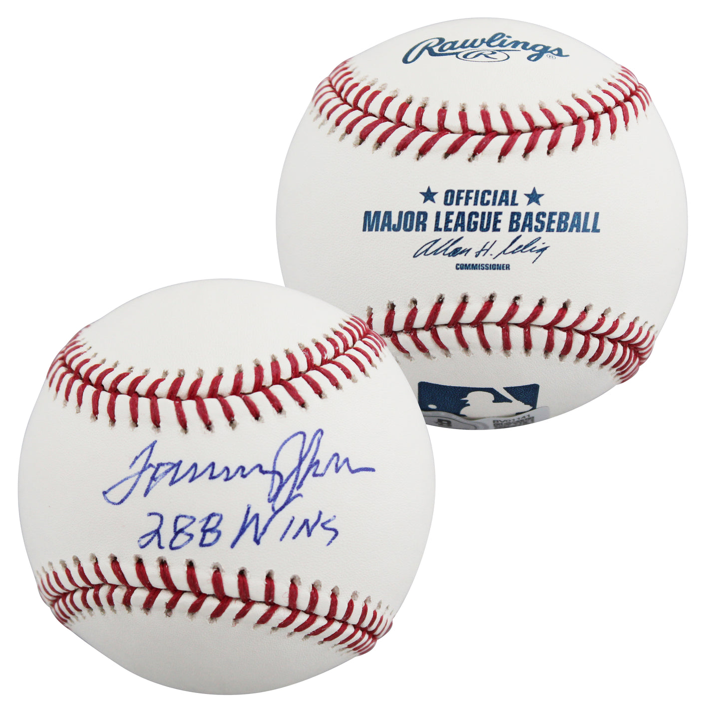 Dodgers Tommy John "288 Wins" Authentic Signed OML Baseball BAS #BV01141