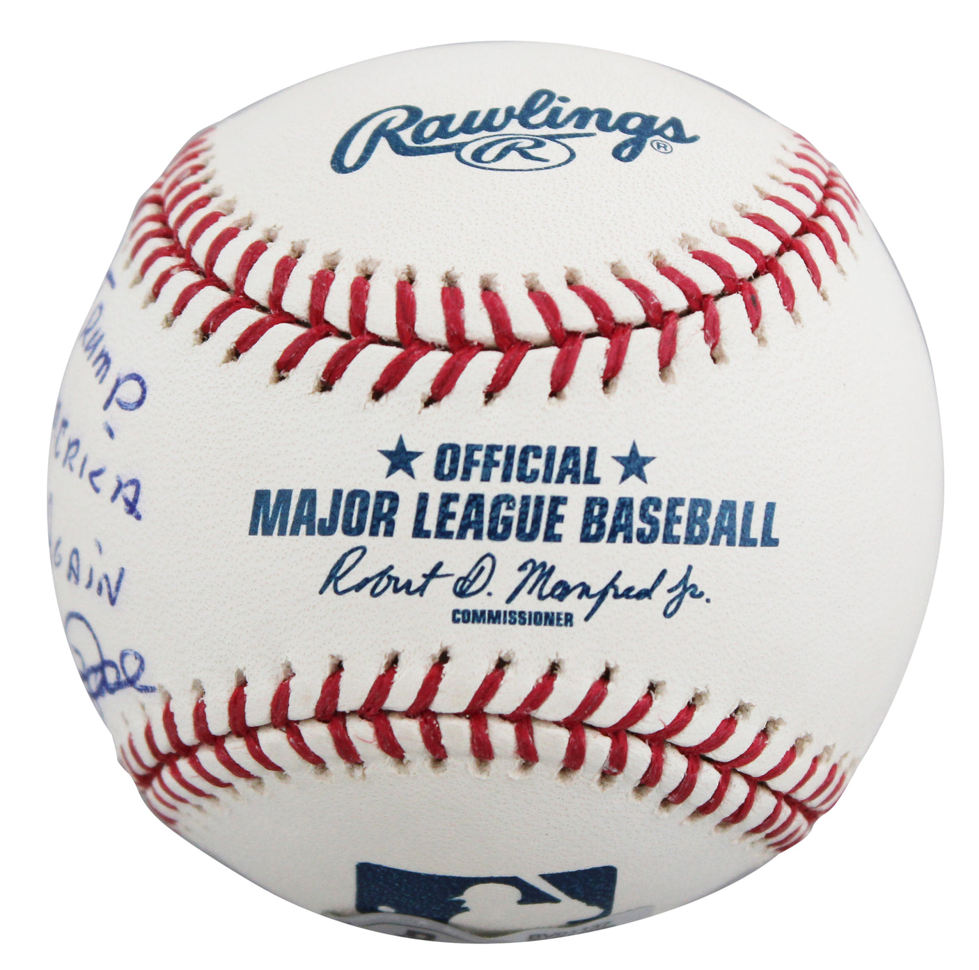 Pete Rose "Mr Trump Make America Strong Again" Signed OML Baseball BAS #BV01137