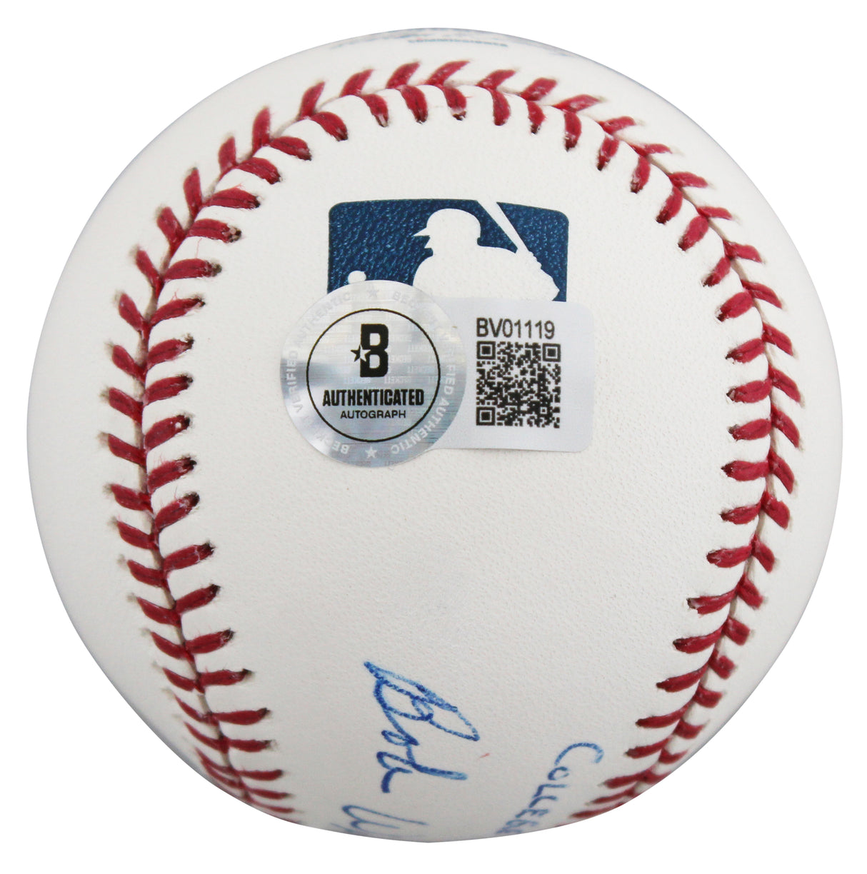 Arizona State Bobby Winkles "College HOF" Signed OML Baseball BAS #BV01119