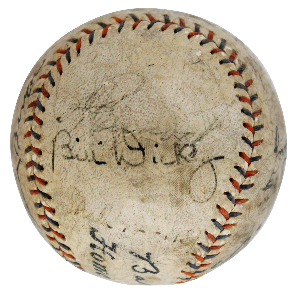 1931 Yankees (13) Babe Ruth, Lou Gehrig, +11 Signed Spalding Baseball JSA LOA
