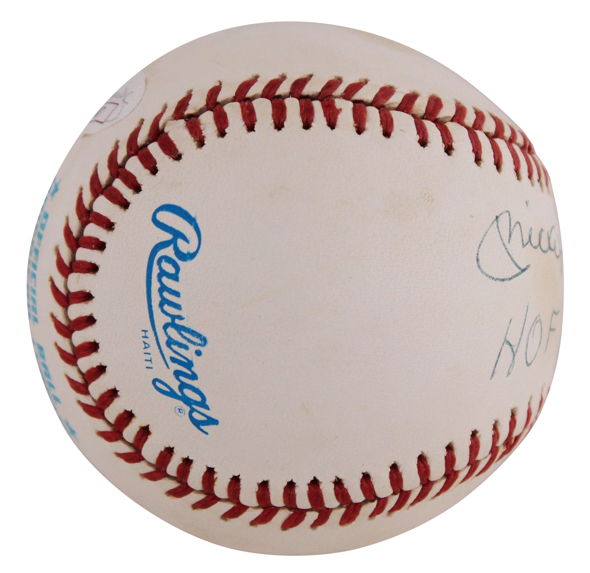 Yankees Mickey Mantle "HOF 74" Signed OAL Baseball Graded 7.5! PSA & JSA LOAs