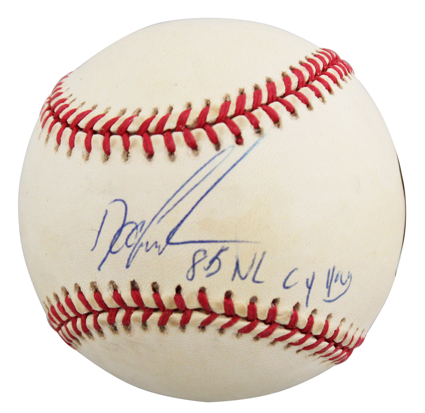 Mets Doc Gooden "85 NL CY Young" Signed Coleman ONL Baseball BAS #BV01111