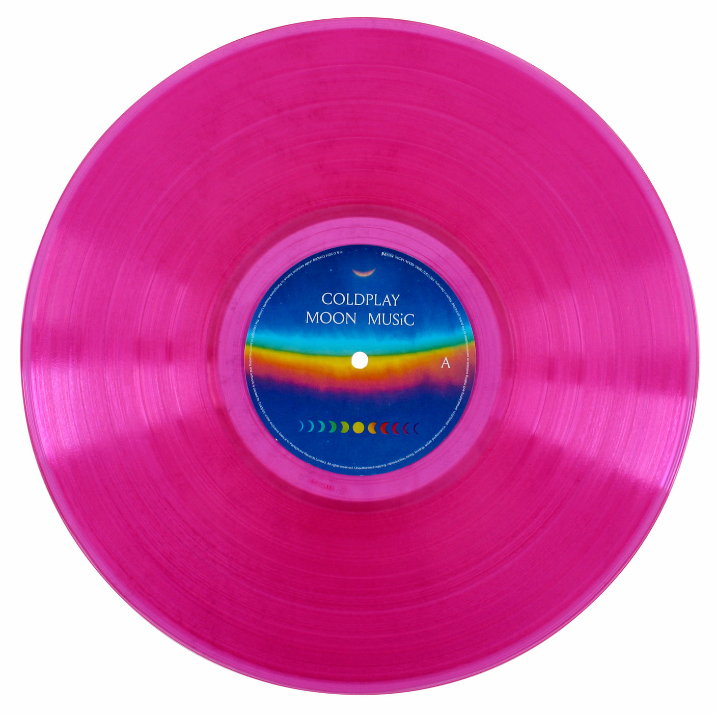 Coldplay Martin, Berryman +2 Signed Moon Music Album Flat w/ Album & Vinyl BAS