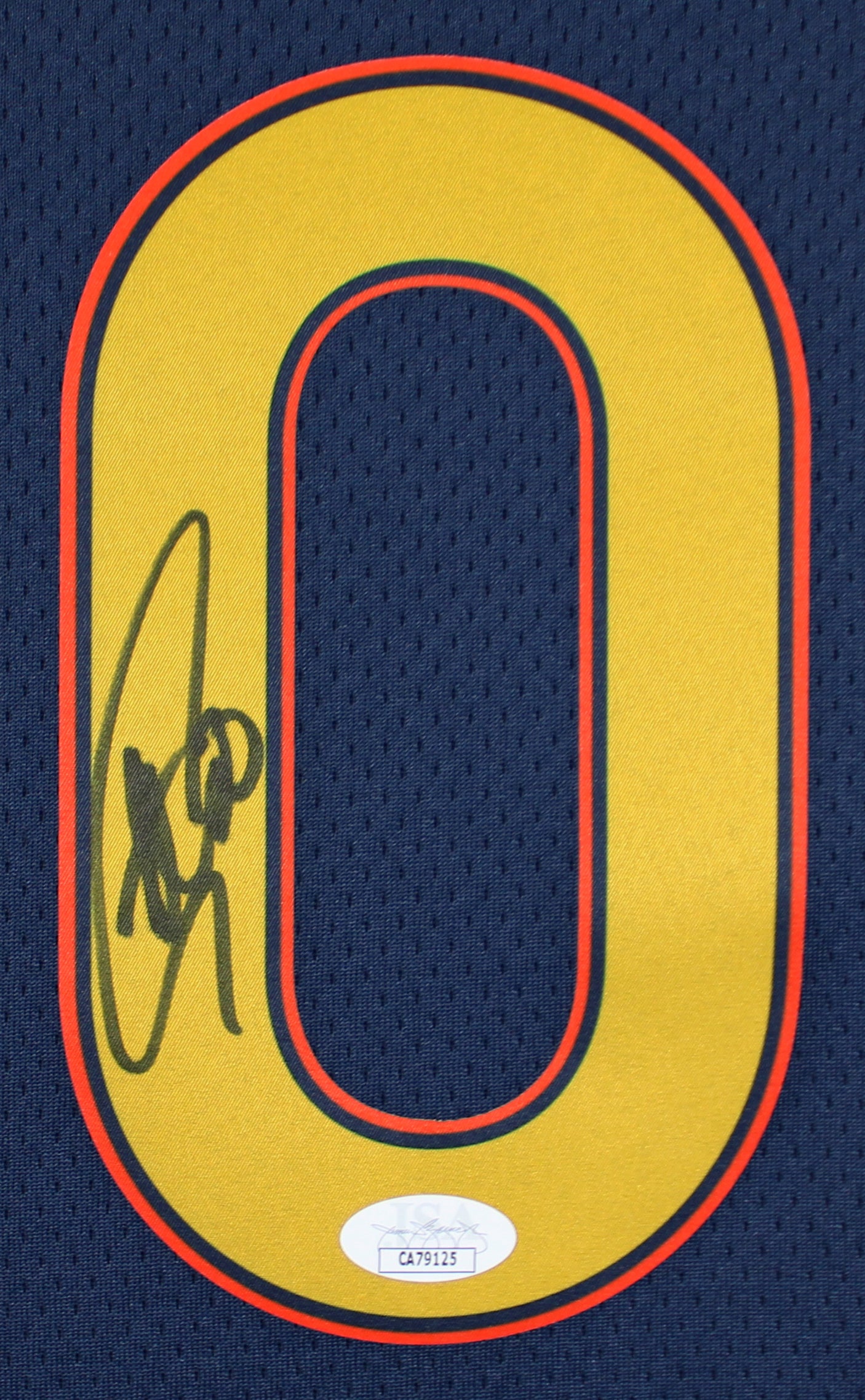 Warriors Stephen Curry Authentic Signed Navy Blue Nike Swingman Jersey JSA