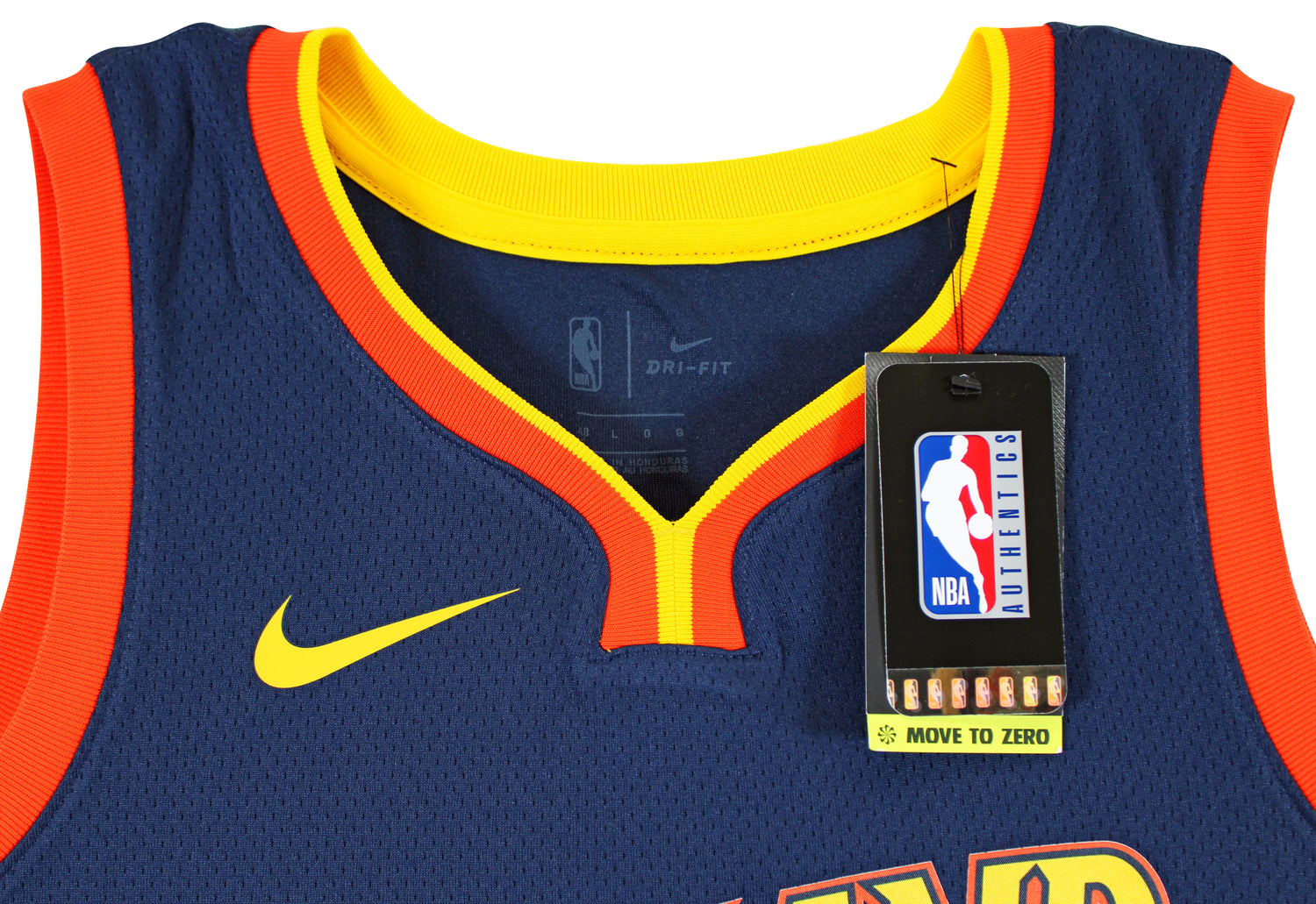 Warriors Stephen Curry Authentic Signed Navy Blue Nike Swingman Jersey JSA