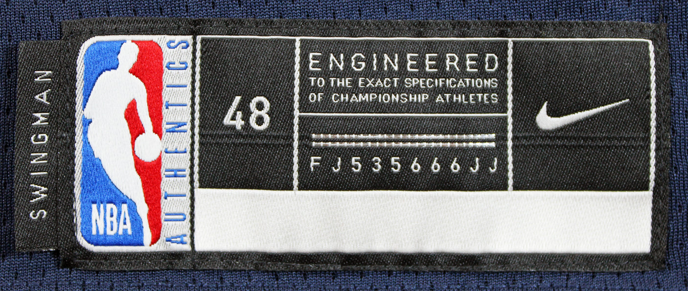 Warriors Stephen Curry Authentic Signed Navy Blue Nike Swingman Jersey JSA