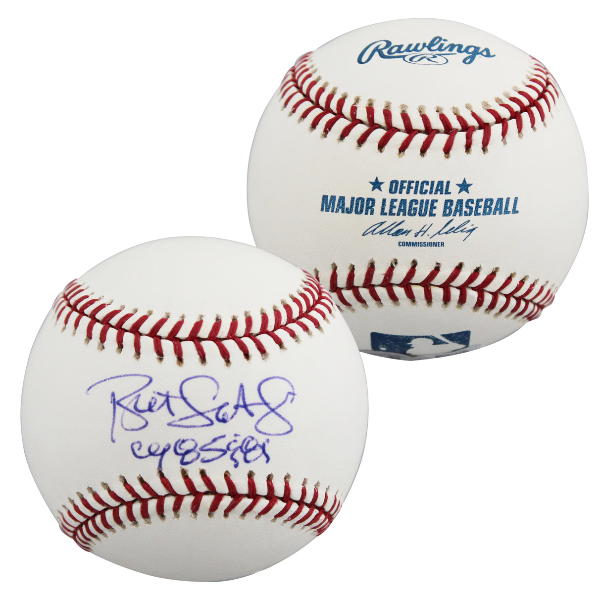 Royals Bret Saberhagen "CY 85 & 89" Authentic Signed OML Baseball BAS #BV01115
