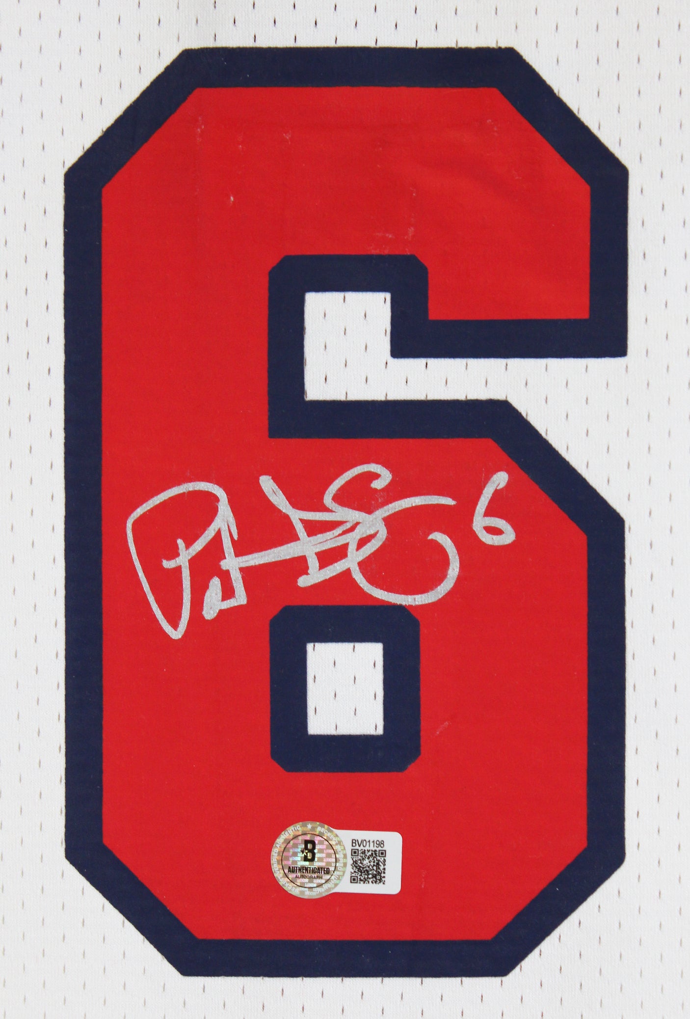 Knicks Patrick Ewing Signed White M&N 1992 USA Authentic Jersey BAS #BV01198