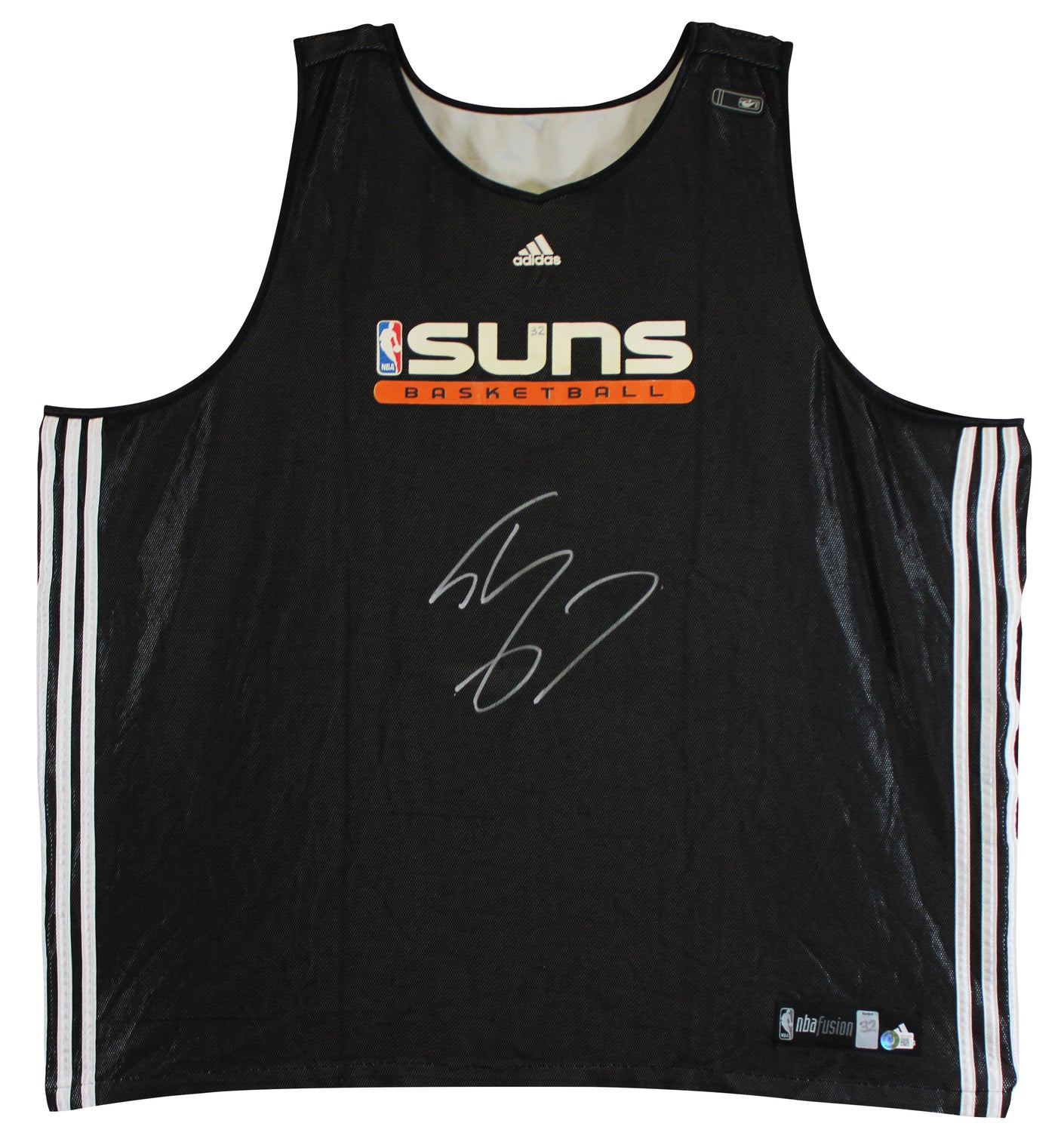 Shaquille O'Neal Signed Black Adidas Practice Reversible Jersey BAS W #WX21539
