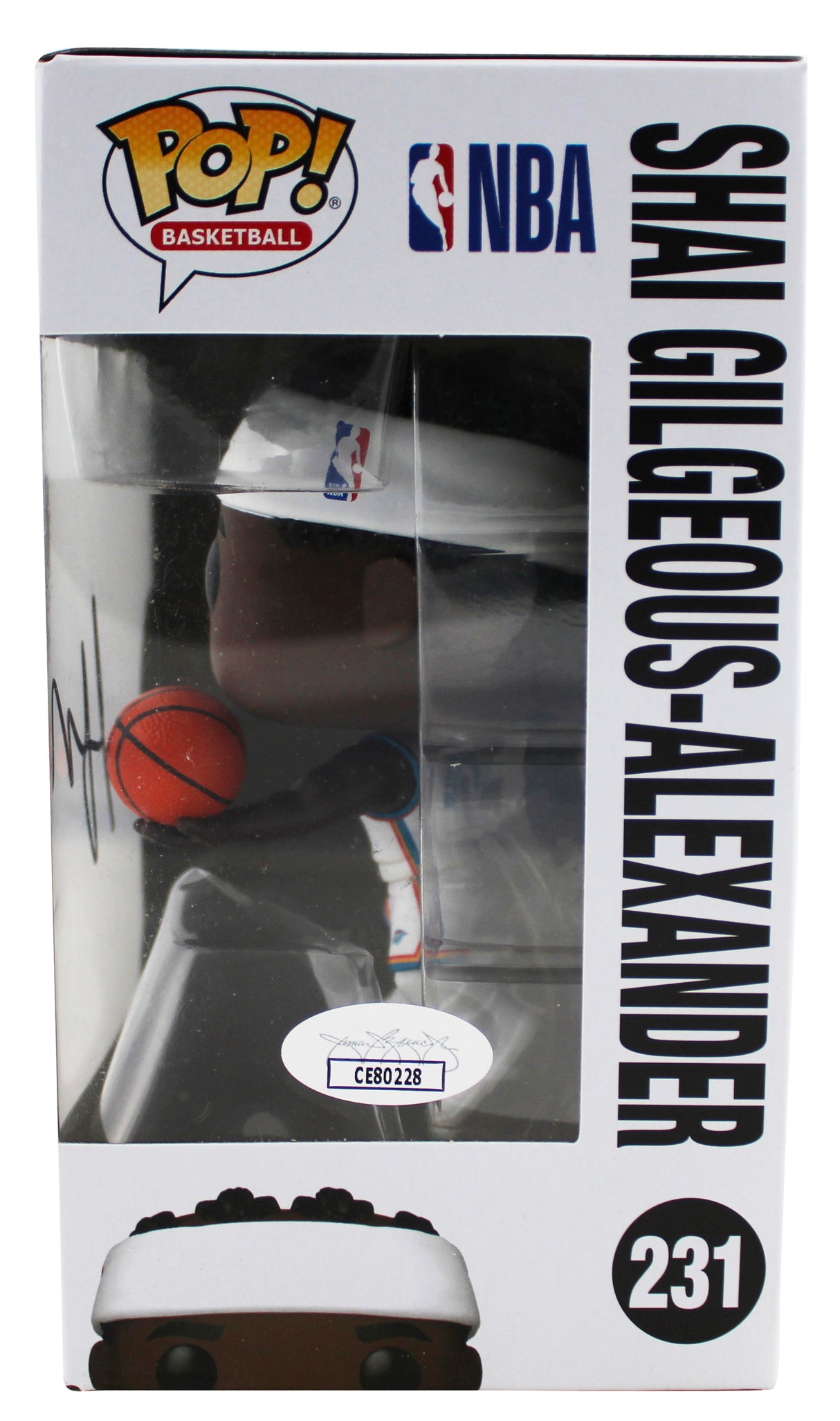 Thunder Shai Gilgeous-Alexander Signed OKC #231 Funko Pop Figure JSA #CE80228