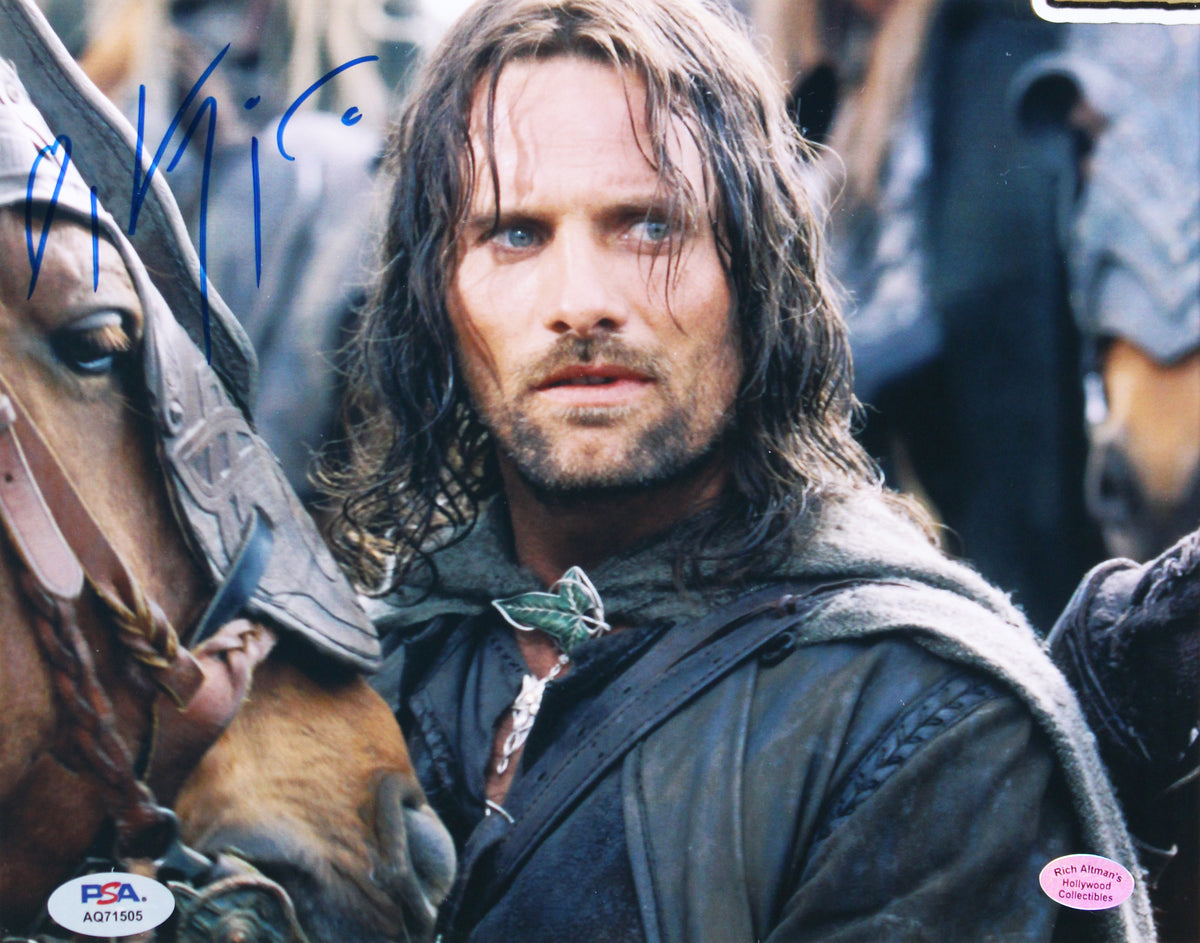 LOTR (6) Wood, Astin, Mortensen, Serkis, Davies, Bloom Signed Framed Display BAS