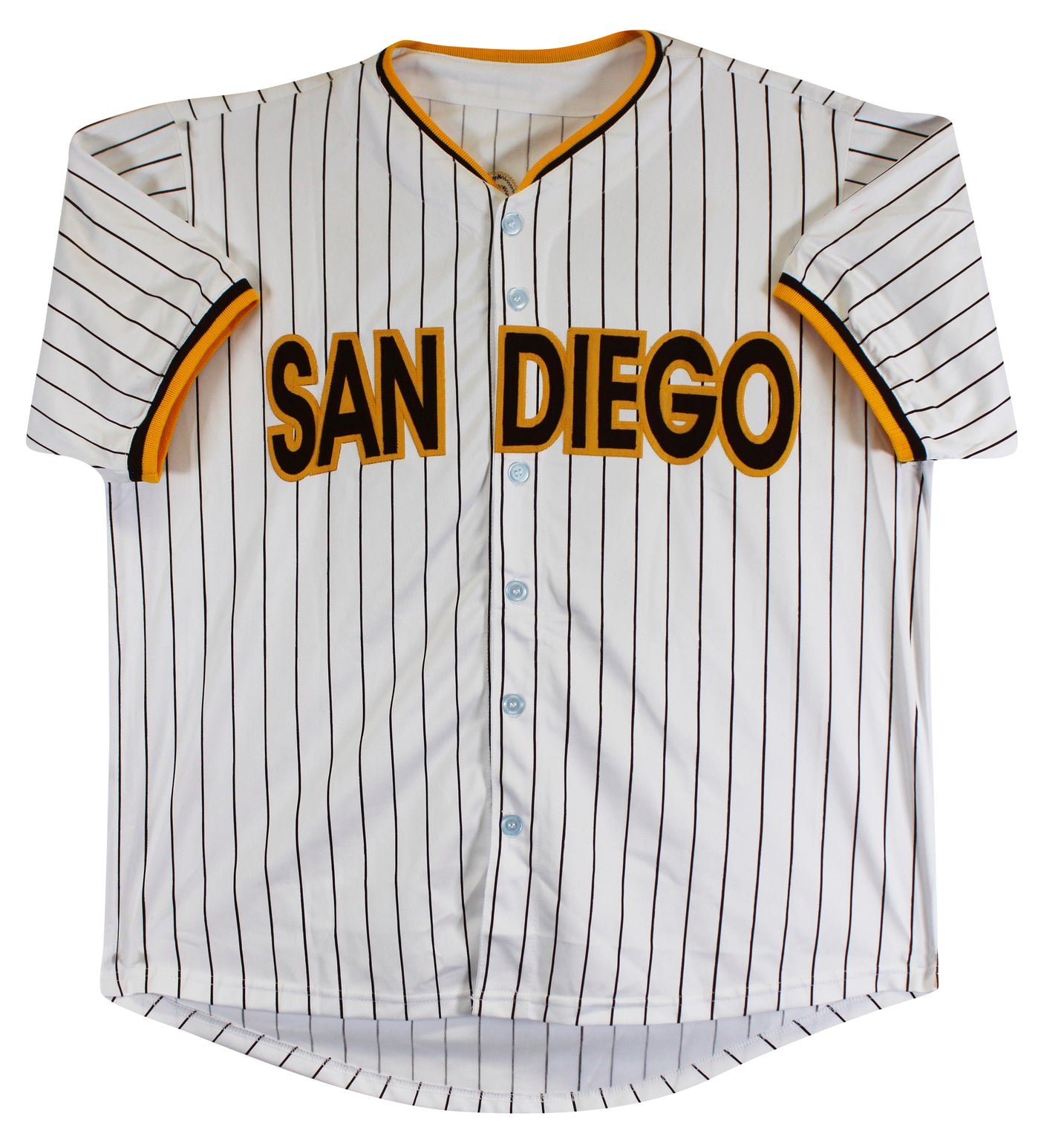 Fernando Tatis Jr. Signed White Pinstripe Pro Style Jersey BAS #BU55020