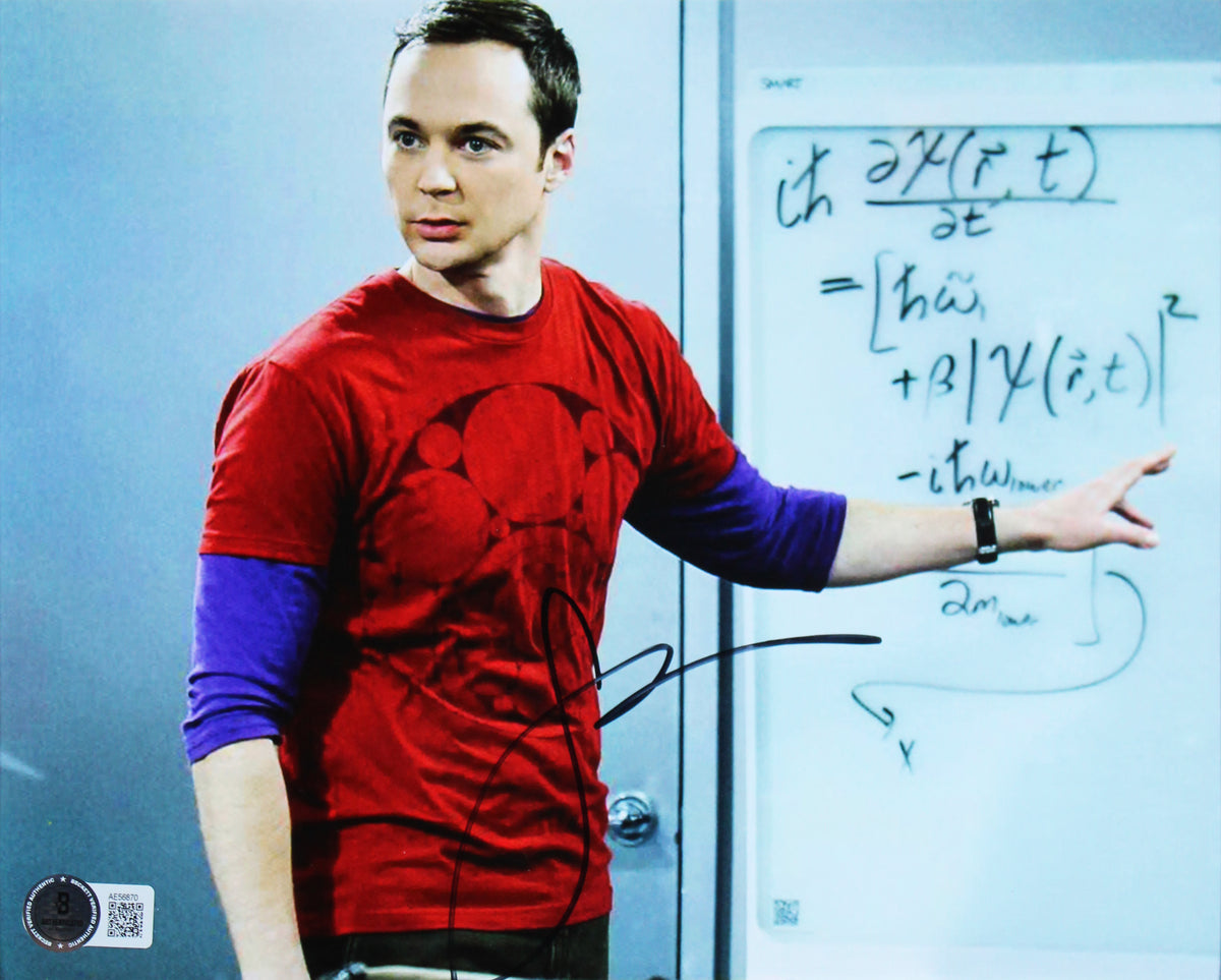Jim Parsons & Johnny Galecki The Big Bang Theory Signed Framed Display BAS