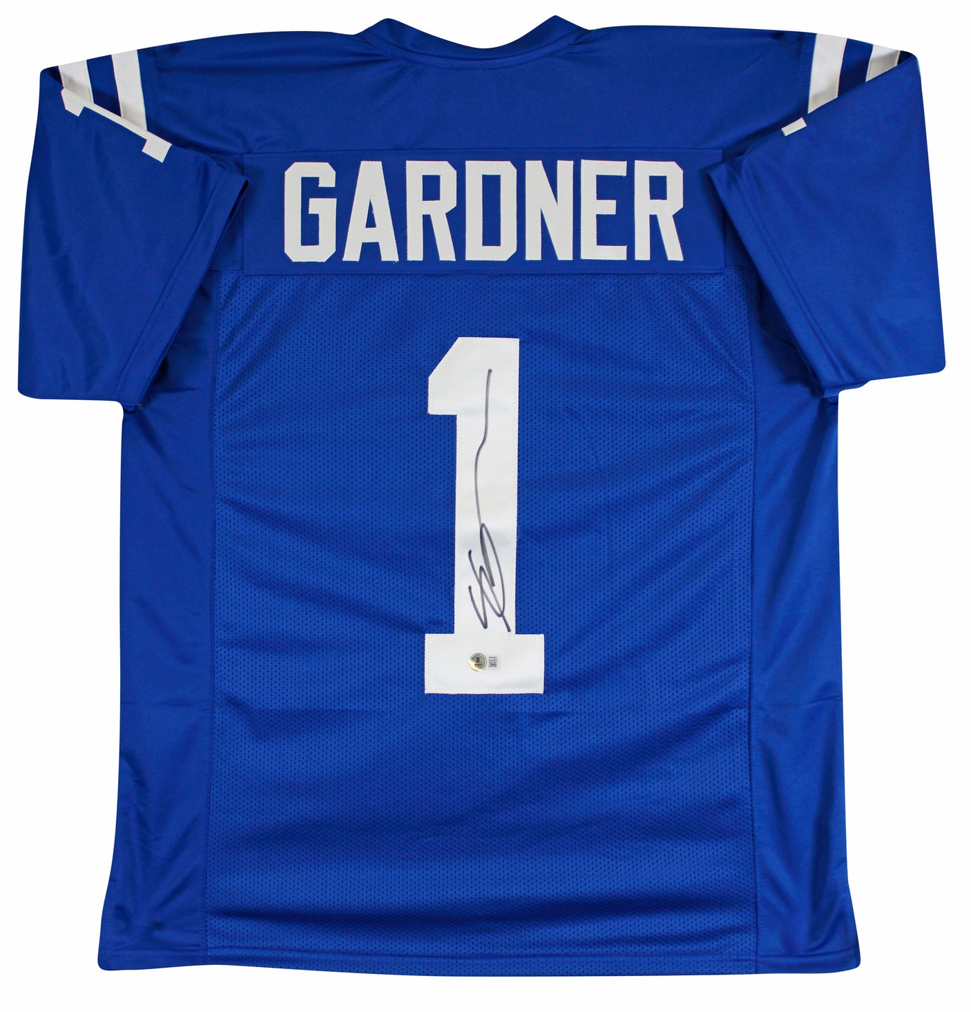 Ahmad "Sauce" Gardner Authentic Signed Blue Pro Style Jersey BAS Witnessed