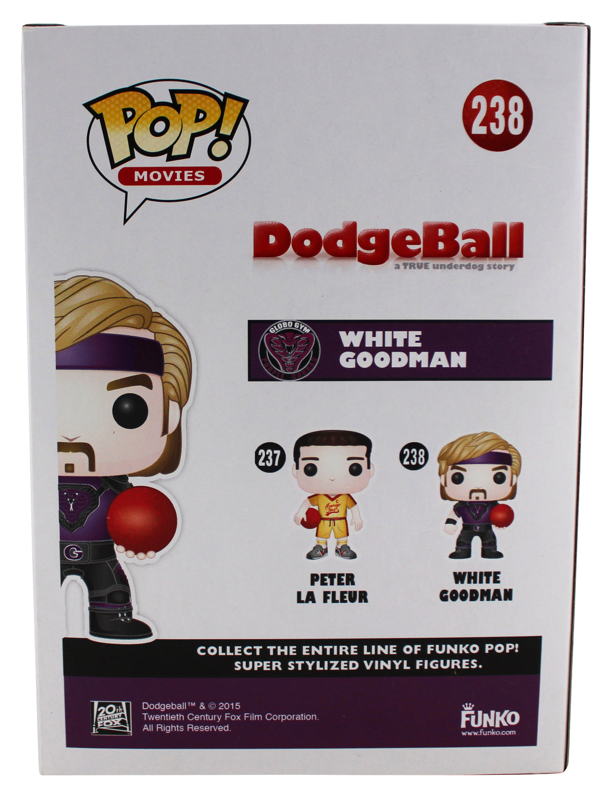 Ben Stiller Authentic Signed Dodgeball #238 Funko Pop Vinyl Figure JSA #AN49007