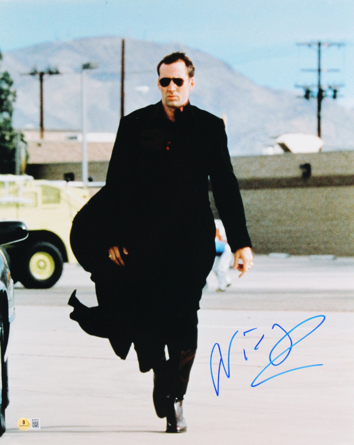 Nicolas Cage Face/Off Authentic Signed 16x20 Photo Autographed BAS #BW56416