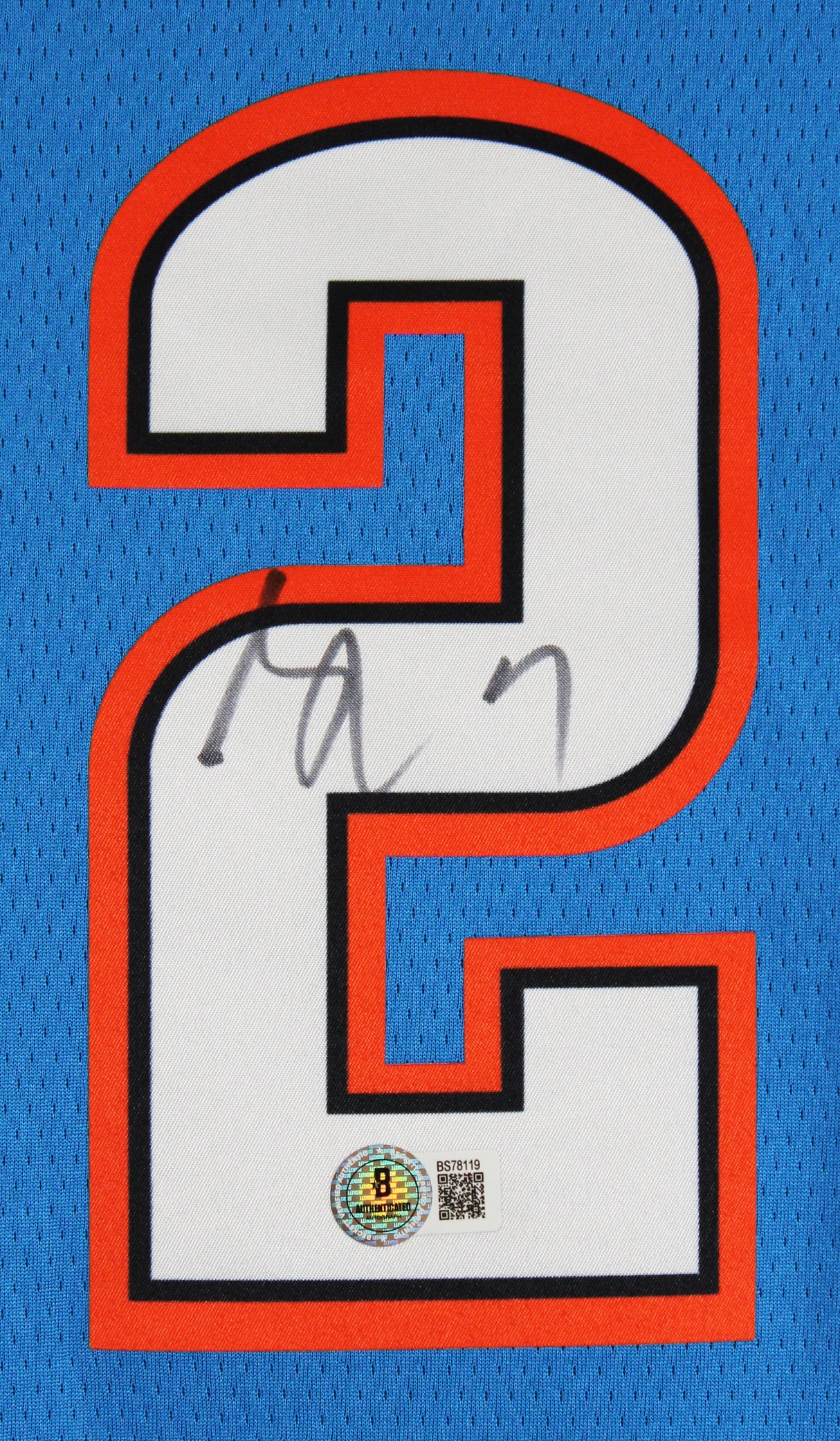 Thunder Shai Gilgeous-Alexander Signed Blue Nike Icon Edition Jersey BAS