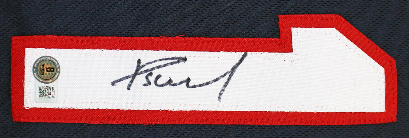 Lithuania Domantas Sabonis Signed Navy Blue Pro Style Jersey BAS Witnessed