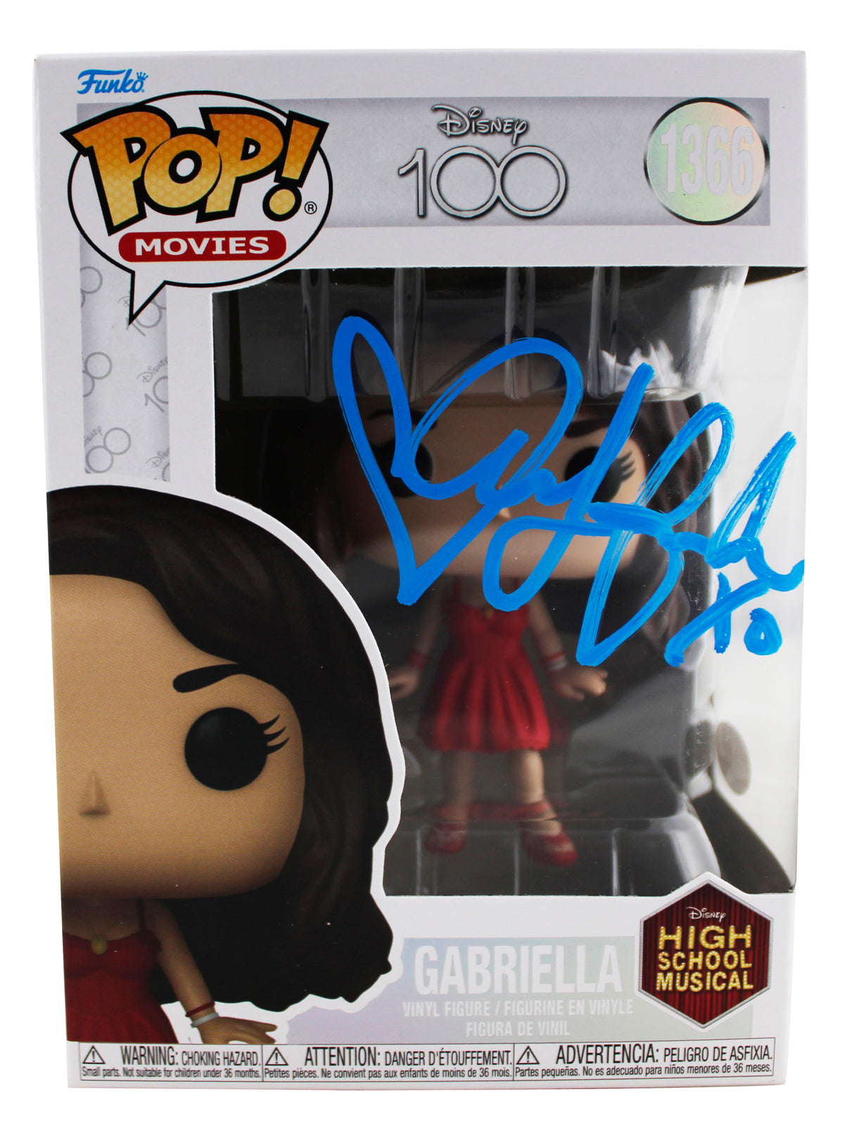 Vanessa Hudgens High School Musical Signed Gabriella #1366 Funko Pop Figure JSA