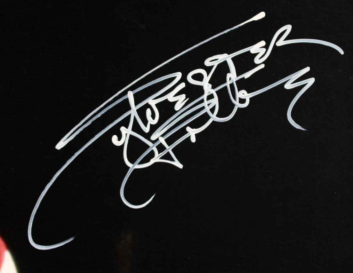 Sylvester Stallone Rocky Authentic Signed Horizontal Flag 16x24 Photo BAS