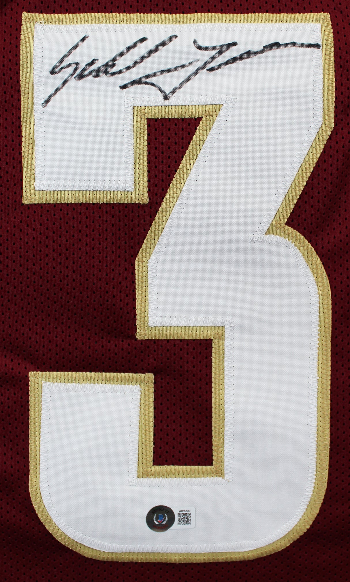 Florida State Sebastian Janikowski Signed Maroon Pro Style Framed Jersey BAS Wit